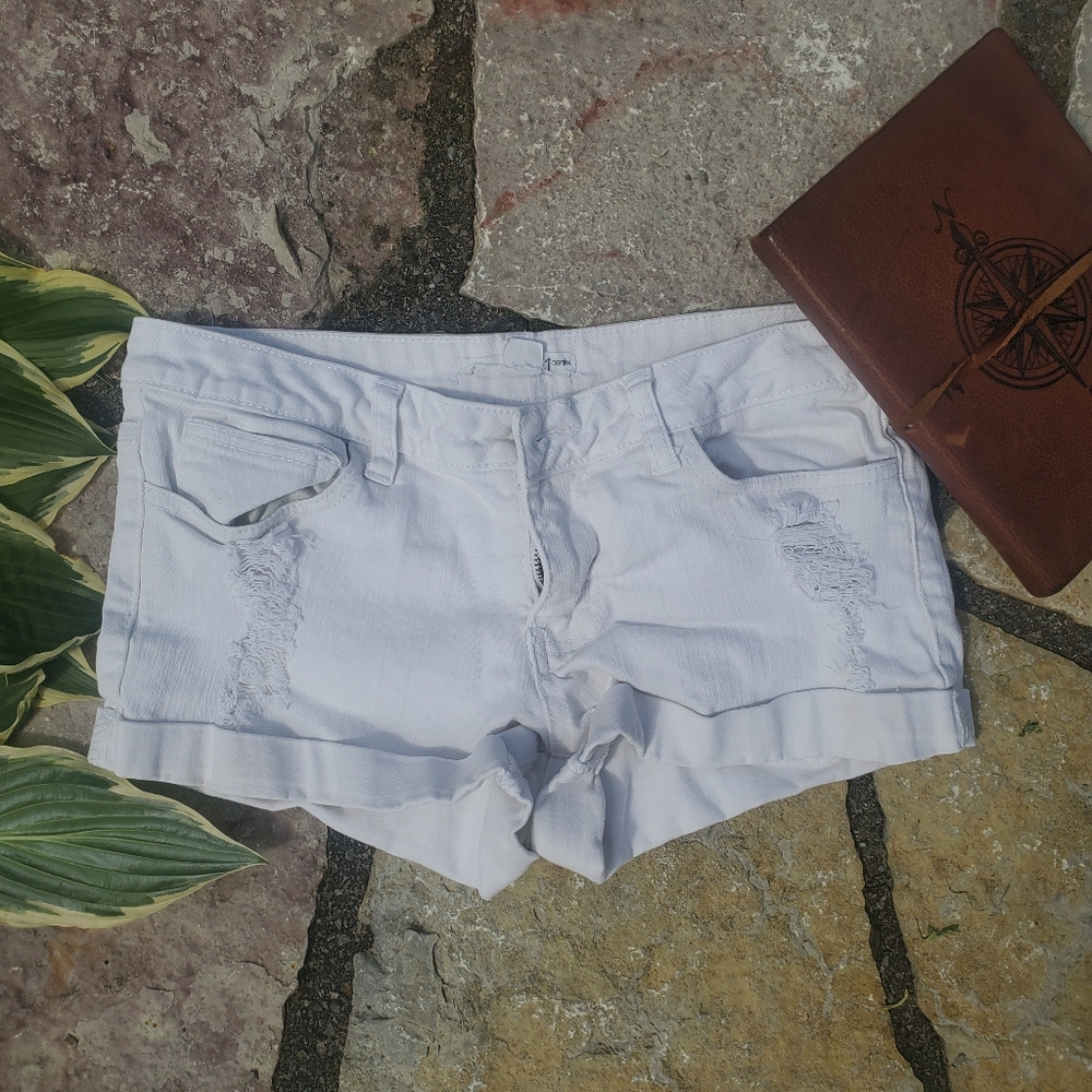 2.1 Denim White Shorts Size 2